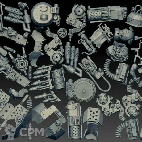 Описание картинки Big Mek Dakkarig (Scan) от AxeL's Forge по цене 2 150руб | Свободный Рынок Миниатюр - СРМ
