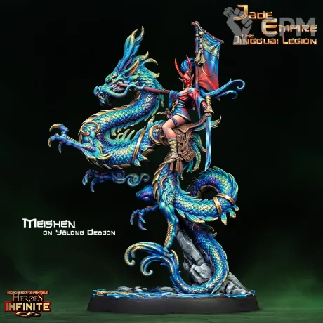 Описание картинки Meishen on Yalong Dragon от Manufactorum76 по цене 700руб | Свободный Рынок Миниатюр - СРМ
