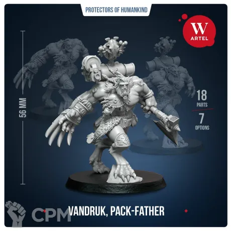Описание картинки Миниатюра Vandruk, Pack-Father от Артель W по цене 1 380руб | Свободный Рынок Миниатюр - СРМ