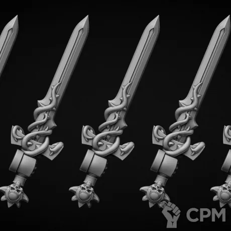 Описание картинки мечи тип Rose (правая рука) от Bazilevs по цене 497руб | Свободный Рынок Миниатюр - СРМ