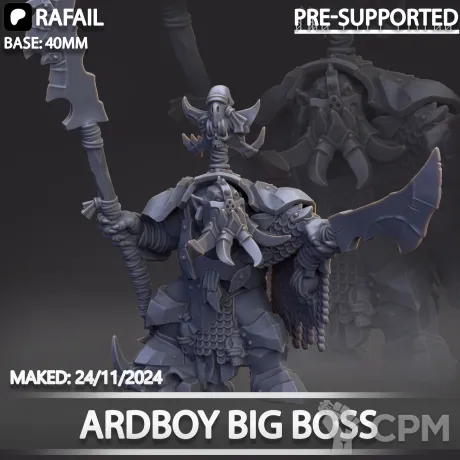 Описание картинки Ardboy Big Boss от Naggaroth Night по цене 600руб | Свободный Рынок Миниатюр - СРМ