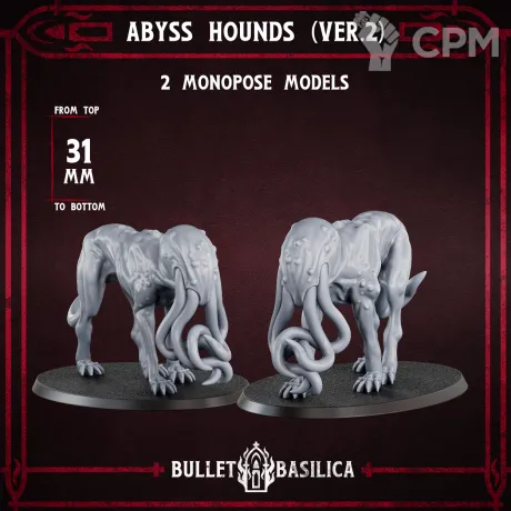 Описание картинки Abyss Hounds от Manufactorum76 по цене 400руб | Свободный Рынок Миниатюр - СРМ