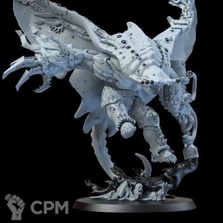 Описание картинки Миниатюра Демон принц бездны, Daemon Prince от Brother Ork по цене 2 320руб | Свободный Рынок Миниатюр - СРМ