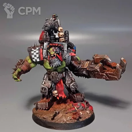 Описание картинки Варбосс орков - Warhammer 40K от Geser по цене 1 200руб | Свободный Рынок Миниатюр - СРМ