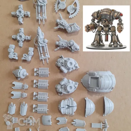 Описание картинки Mechanicum Acastus Knight Asterius от Жадная лапа по цене 1 450руб | Свободный Рынок Миниатюр - СРМ