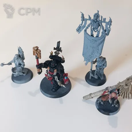 Описание картинки Chaplain Grimaldus and Retinue от OMG_SL по цене 4 500руб | Свободный Рынок Миниатюр - СРМ