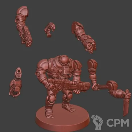 Описание картинки Ironkin Steeljacks 3шт от Knight of Light по цене 900руб | Свободный Рынок Миниатюр - СРМ