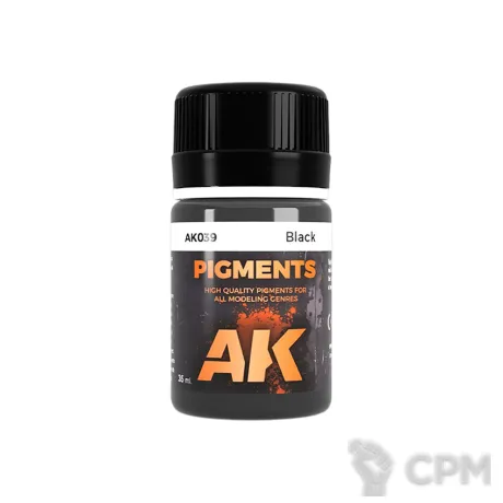 Описание картинки AK interactive 039 Пигмент - Чёрный (копоть) от Ramhobby по цене 300руб | Свободный Рынок Миниатюр - СРМ
