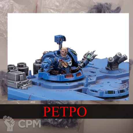 Описание картинки Antaro Chronus in the cupola of a Land Raider от White Rhino по цене 299руб | Свободный Рынок Миниатюр - СРМ