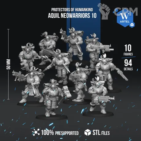Описание картинки Aquila Neowarriors Battle Wing от Manufactorum76 по цене 3 650руб | Свободный Рынок Миниатюр - СРМ