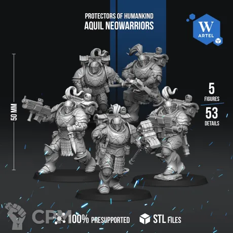 Описание картинки Aquila Neowarriors от WebWay 3D по цене 1 550руб | Свободный Рынок Миниатюр - СРМ