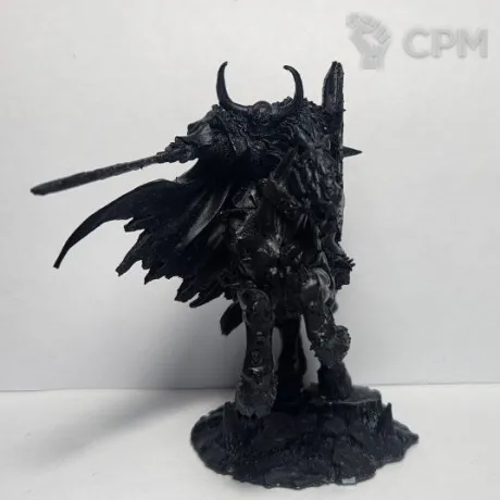 Описание картинки Chaos Lord on Daemonic Mount (Archaon on Dorgar), литьё в грунте от Shamkin по цене 650руб | Свободный Рынок Миниатюр - СРМ