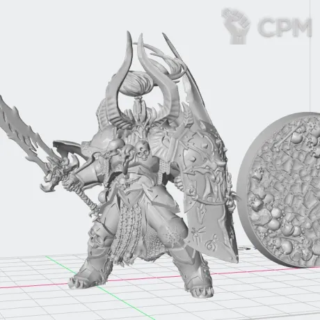 Описание картинки Archaon The Everchosen от White Rhino по цене 599руб | Свободный Рынок Миниатюр - СРМ