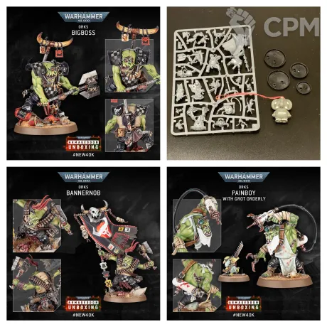Описание картинки Armageddon: Bannernob, Bigboss &amp; Painboy with Grot Orderly от ZvZ Bitz Shop по цене 4 000руб | Свободный Рынок Миниатюр - СРМ