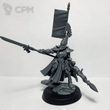 Описание картинки Autarch with star glaive and reaper launcher, оригинал от Shamkin по цене 2 500руб | Свободный Рынок Миниатюр - СРМ
