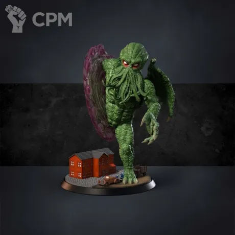 Описание картинки Ктулху от 3D печать у Мишани по цене 500руб | Свободный Рынок Миниатюр - СРМ