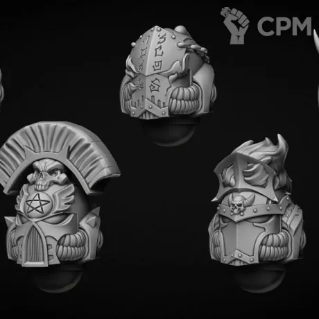 Описание картинки Helmet model “MENDAX” type Exorcist от Bazilevs по цене 398руб | Свободный Рынок Миниатюр - СРМ