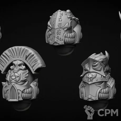 Описание картинки Helmet model “MENDAX” type Exorcist от LDBits по цене 455руб | Свободный Рынок Миниатюр - СРМ