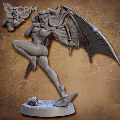Описание картинки Fantasy Pin-up. Сукуба от Подземный человек по цене 320руб | Свободный Рынок Миниатюр - СРМ