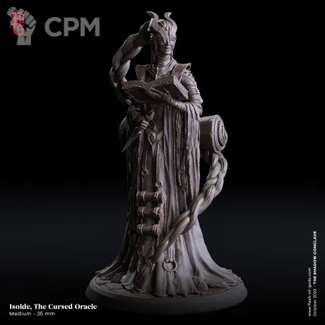 Описание картинки Isolde Cursed Oracle от PocketSized Prints по цене 250руб | Свободный Рынок Миниатюр - СРМ