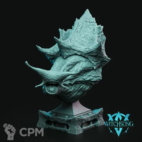 Описание картинки Bust - Slug, the Snail God от ADEPT M&P по цене 2 000руб | Свободный Рынок Миниатюр - СРМ