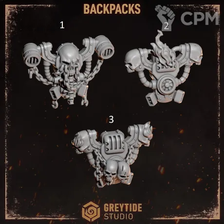 Описание картинки Backpack Legion of the Damned (Cursed company 2, 1 битц) от Dr. Printicus по цене 60руб | Свободный Рынок Миниатюр - СРМ