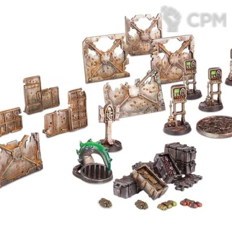 Описание картинки Террейн Barricades and Objectives (половина) (1 литник) от WebWay по цене 1 870руб | Свободный Рынок Миниатюр - СРМ