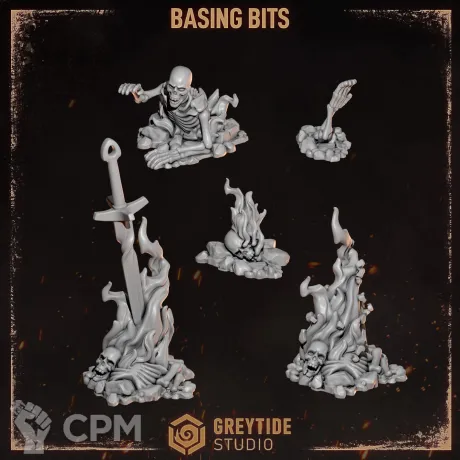 Описание картинки Basing bits Legion of the Damned (Cursed company 2) от Dr. Printicus по цене 200руб | Свободный Рынок Миниатюр - СРМ