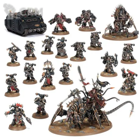 Описание картинки Chaos Space Marines Battleforce: Hellforged Warband от warp store по цене 5 600руб | Свободный Рынок Миниатюр - СРМ