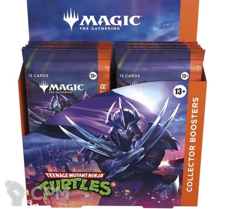 Описание картинки Дисплей коллекционных бустеров выпуска MTG Teenage Mutant Ninja Turtles на английском от Дауран по цене 40 000руб | Свободный Рынок Миниатюр - СРМ