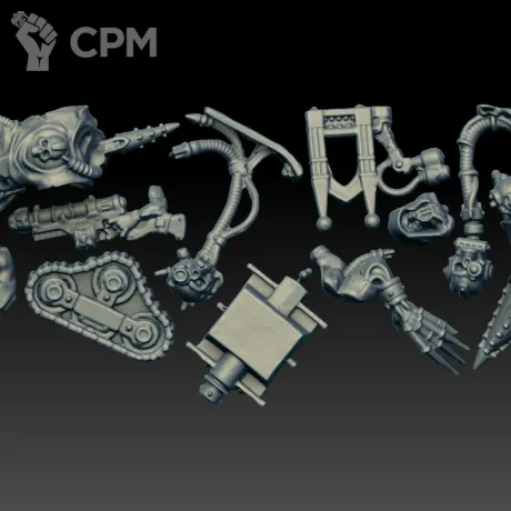 Описание картинки Heretek Servo Skull (Scan) от AxeL's Forge по цене 225руб | Свободный Рынок Миниатюр - СРМ