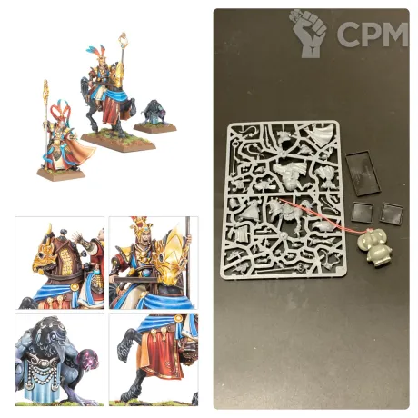 Описание картинки Astromancer mounted on Cathayan Warhorse (Foot, Familiar) от ZvZ Bitz Shop по цене 5 200руб | Свободный Рынок Миниатюр - СРМ