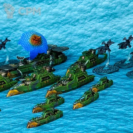 Описание картинки Продам флот Скандинавского Империума для Dystopian Wars от JIOCEHb по цене 50 000руб | Свободный Рынок Миниатюр - СРМ