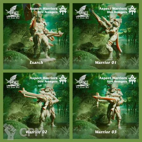 Описание картинки Blades of Khaine Kill Team от Asterisk Print по цене 2 500руб | Свободный Рынок Миниатюр - СРМ