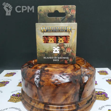 Описание картинки Blades of Khorne Dice от Warp-Smuggling по цене 3 500руб | Свободный Рынок Миниатюр - СРМ