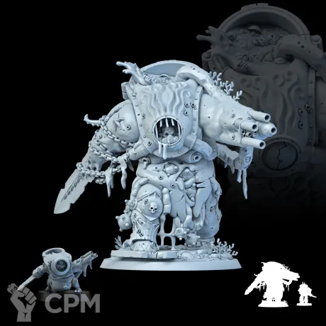 Описание картинки Миниатюра Раздутый демон принц глубин, Daemon Prince от Brother Ork по цене 2 320руб | Свободный Рынок Миниатюр - СРМ