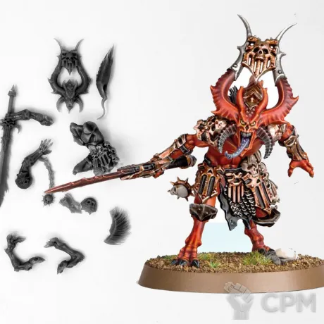 Описание картинки Bloodmaster, Herald of Khorne от LooneShroomFoundry по цене 300руб | Свободный Рынок Миниатюр - СРМ