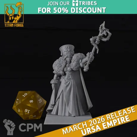 Описание картинки Kislev/ Tsarina от Barduck Miniatures по цене 239руб | Свободный Рынок Миниатюр - СРМ
