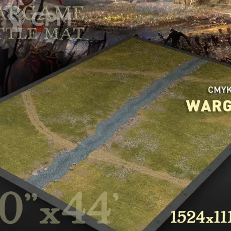 Описание картинки Игровое поле Переправа bm018A 60"х44" от WargamePrint по цене 2 450руб | Свободный Рынок Миниатюр - СРМ