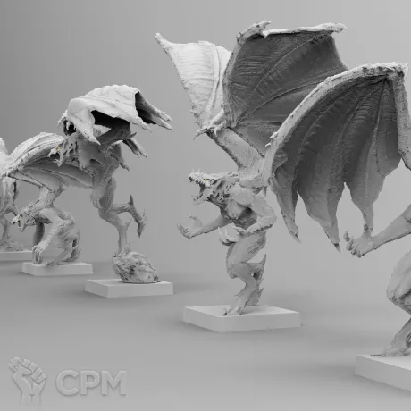 Описание картинки Фурии Хаоса 1шт. от WastelandMiniatures по цене 270руб | Свободный Рынок Миниатюр - СРМ