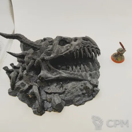 Описание картинки скелет дракона (голова) от Rev127 по цене 400руб | Свободный Рынок Миниатюр - СРМ