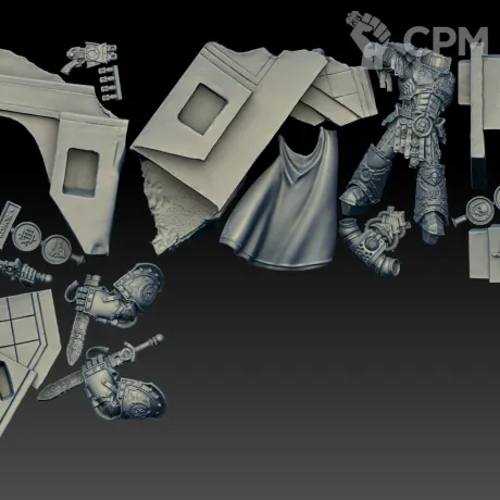 Описание картинки Roboute Guilliman, Primarch of the Ultramarines Legion от AxeL's Forge по цене 1 250руб