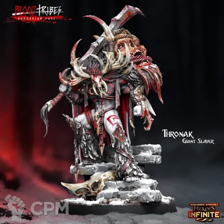 Описание картинки Chaos Barbarians/Thronak Giant Slayer от Barduck Miniatures по цене 299руб | Свободный Рынок Миниатюр - СРМ