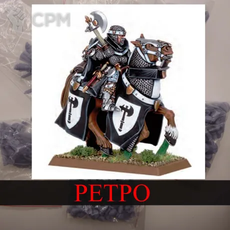 Описание картинки Bretonnian Lord with axe от White Rhino по цене 399руб | Свободный Рынок Миниатюр - СРМ
