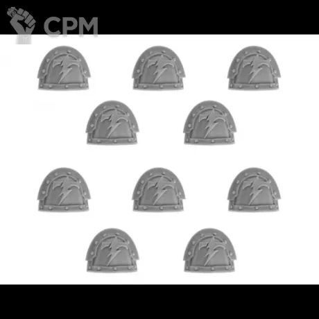 Описание картинки White Scars Mk III Shoulder Pads от Darkminiatures по цене 376руб | Свободный Рынок Миниатюр - СРМ