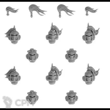 Описание картинки White Scars Mk II Heads Upgrade Set от Darkminiatures по цене 376руб | Свободный Рынок Миниатюр - СРМ