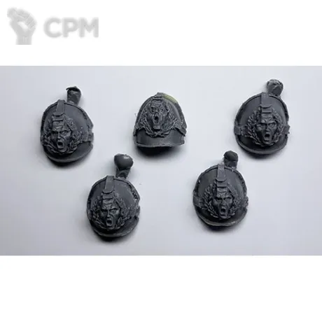Описание картинки Emperor's Children Legion Palatine Blades Squad - Shoulder Pads от Darkminiatures по цене 313руб