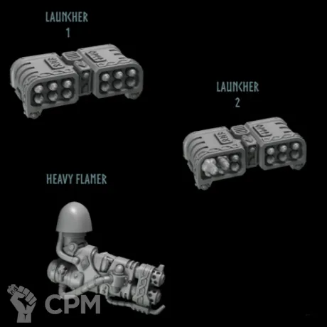 Описание картинки Space Wolves -Terminators heavy weapon от NEW-MINIATURES по цене 313руб | Свободный Рынок Миниатюр - СРМ