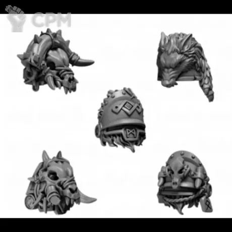 Описание картинки Space Wolves - Shoulderpads от NEW-MINIATURES по цене 365руб | Свободный Рынок Миниатюр - СРМ