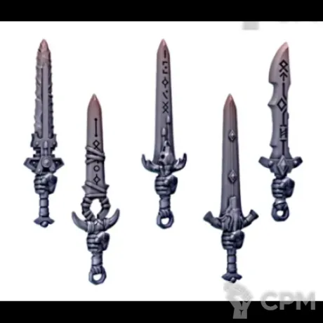Описание картинки Space Wolves - Power Swords set от NEW-MINIATURES по цене 313руб | Свободный Рынок Миниатюр - СРМ